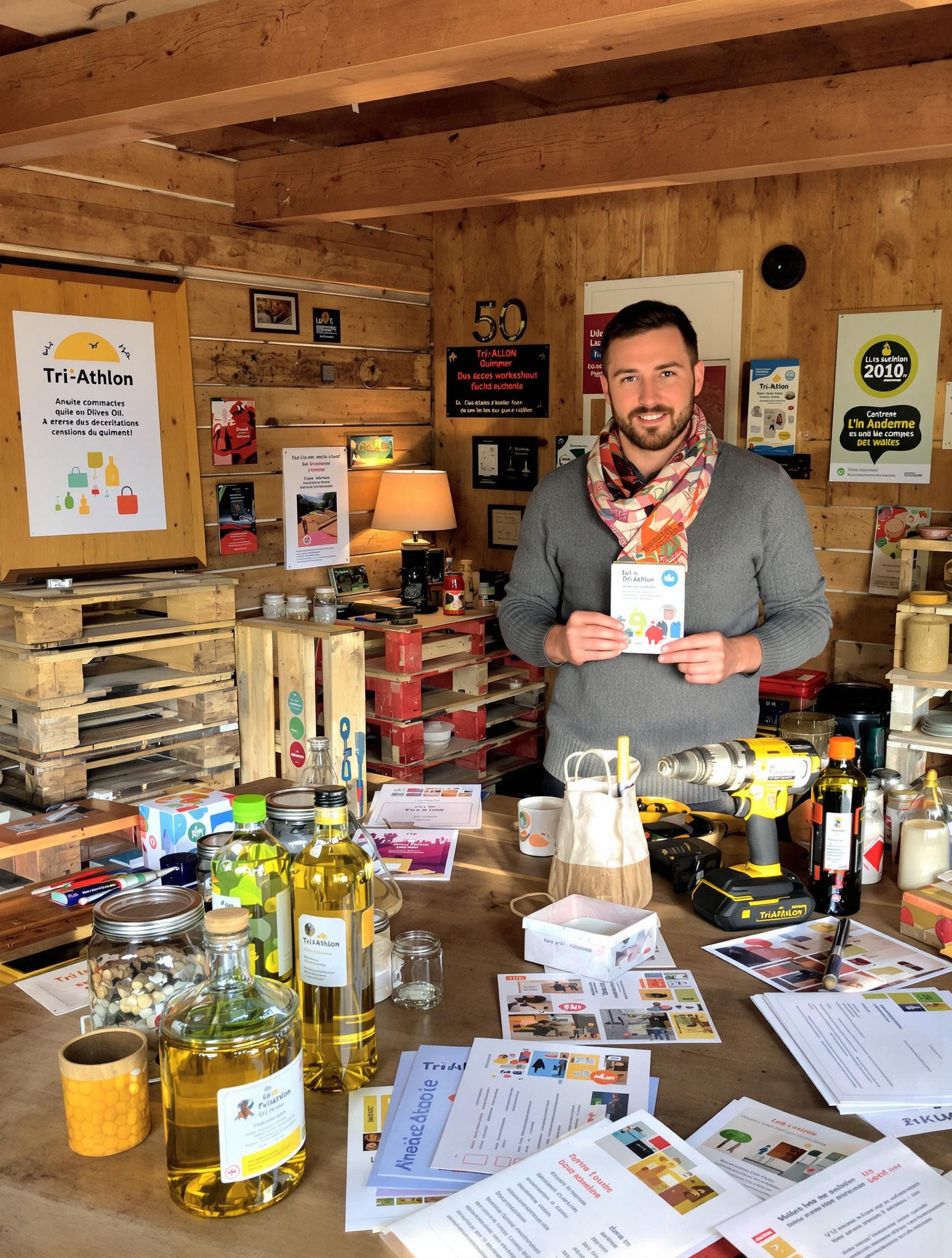Atelier collaboratif zéro déchet Bretagne Tri'Athlon DIY
