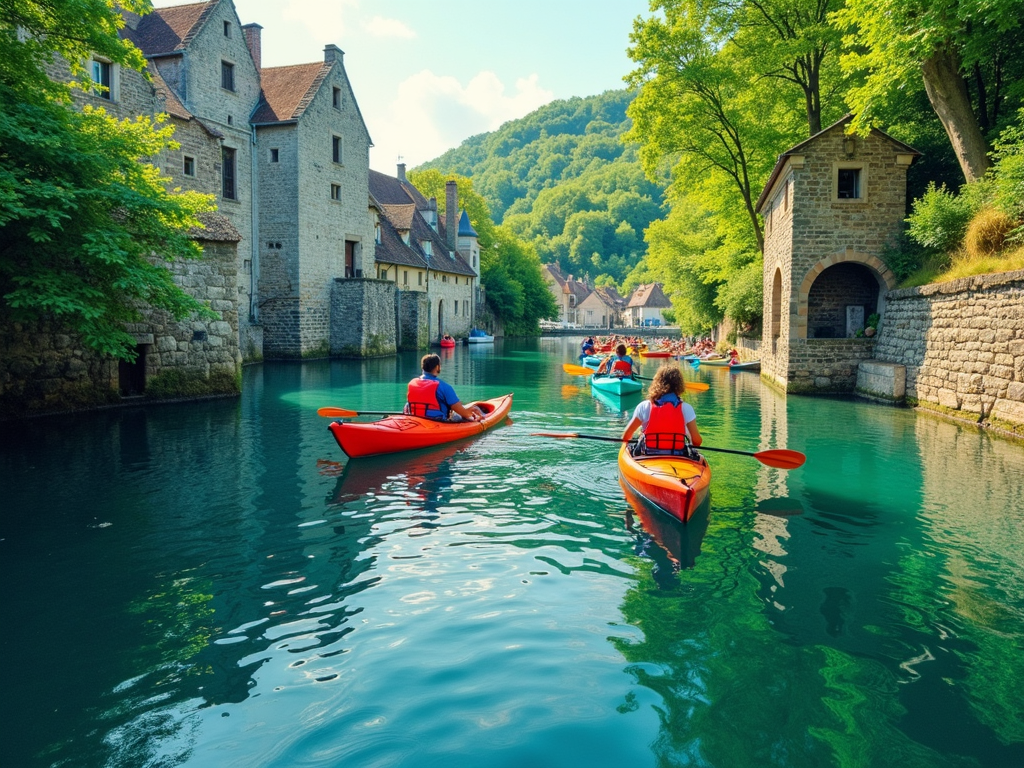Canoë-kayak au cœur des moulins sur la ria de Pont-Aven