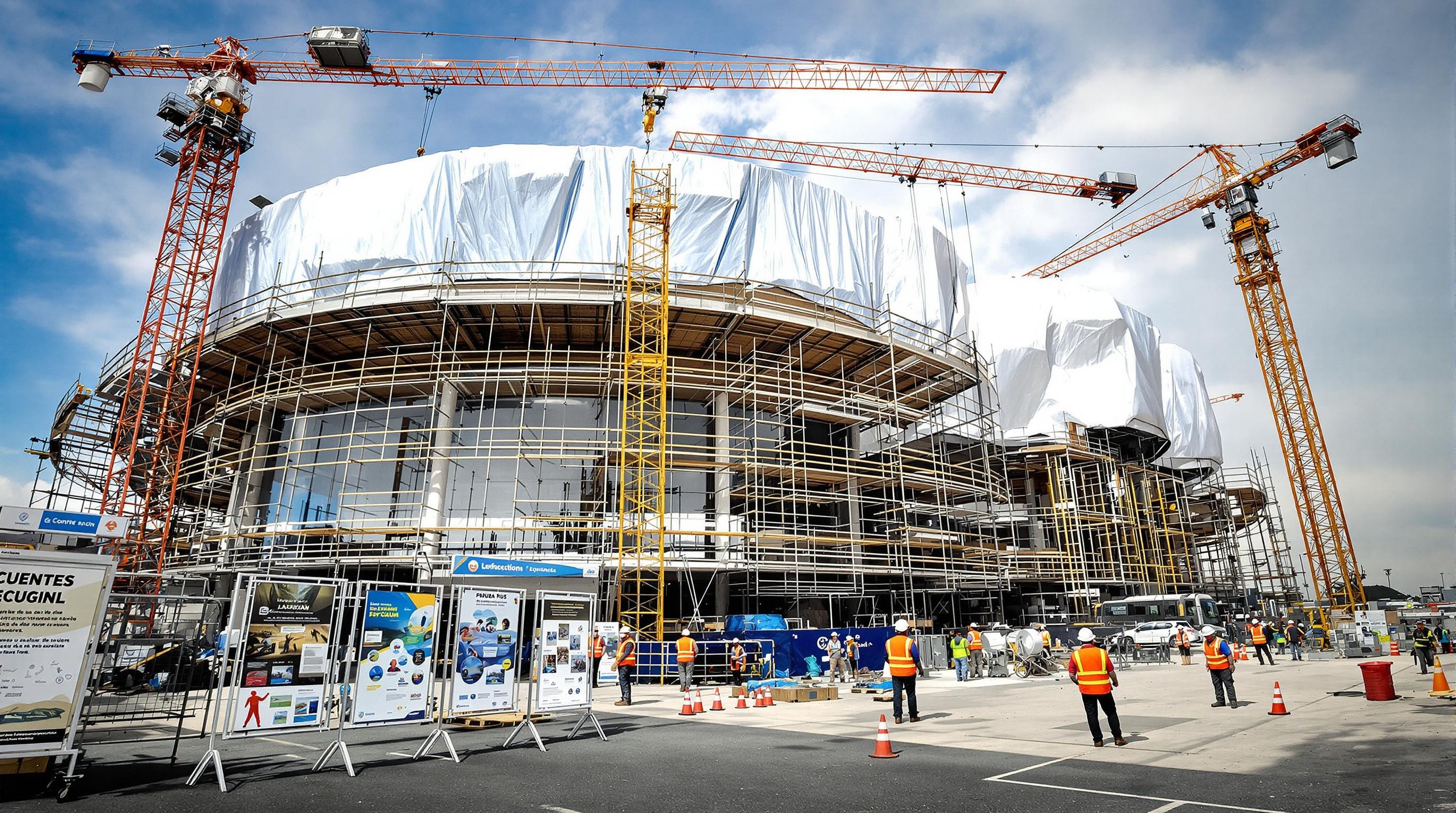 Chantier de rénovation de l'aquarium scientifique Océanopolis