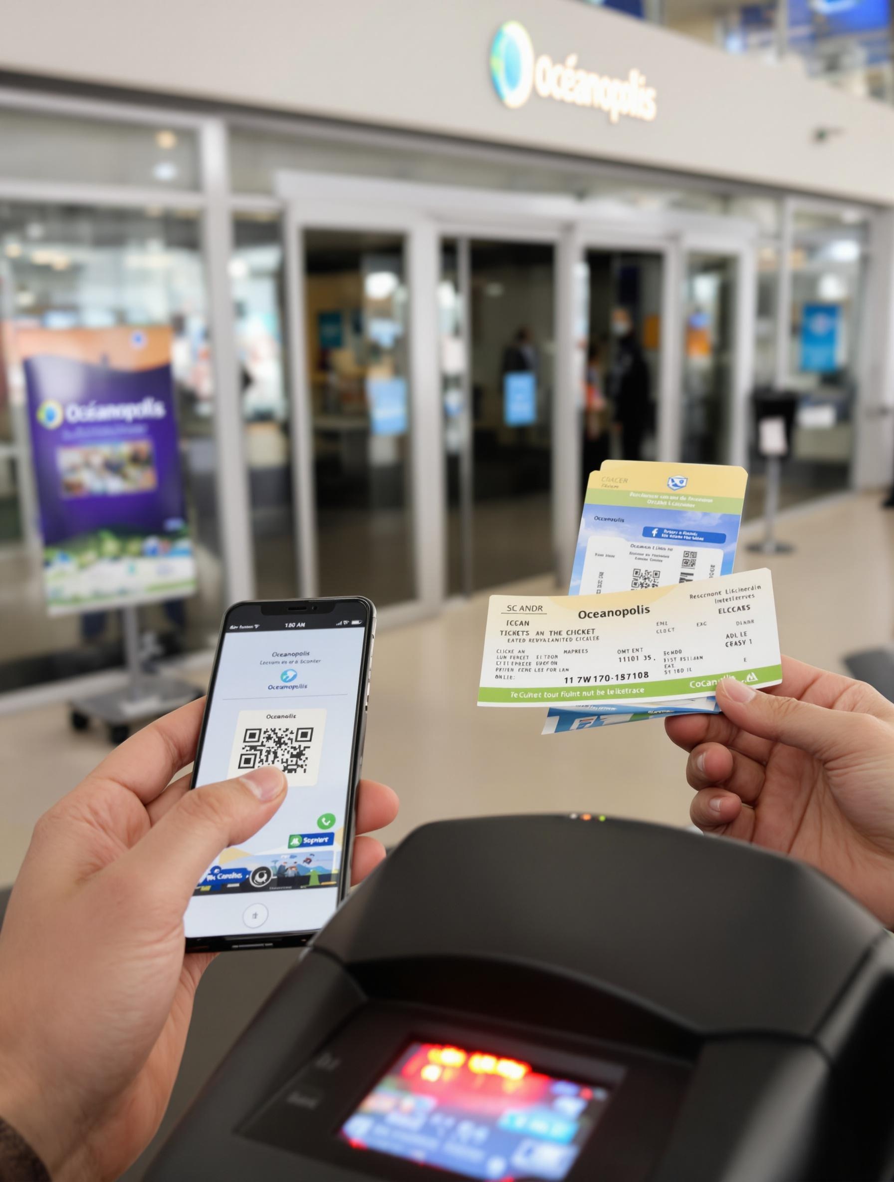 Scan des e-billets Océanopolis à l'entrée
