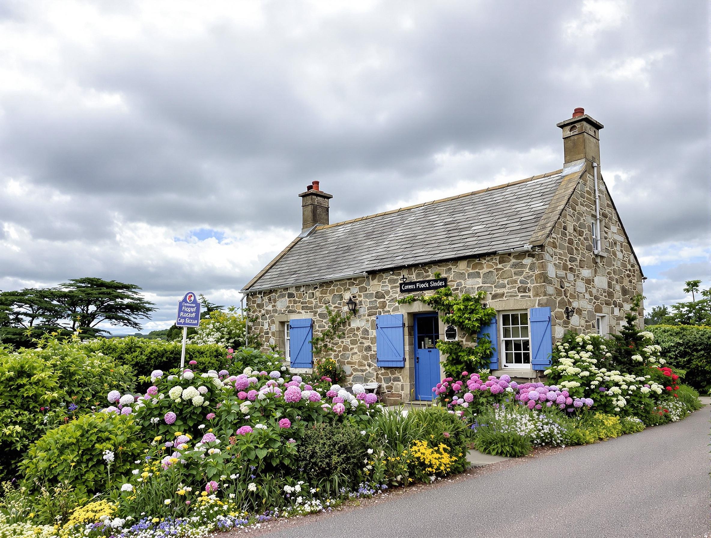 Petit gîte en pierre avec jardin fleuri à proximité de Plogoff
