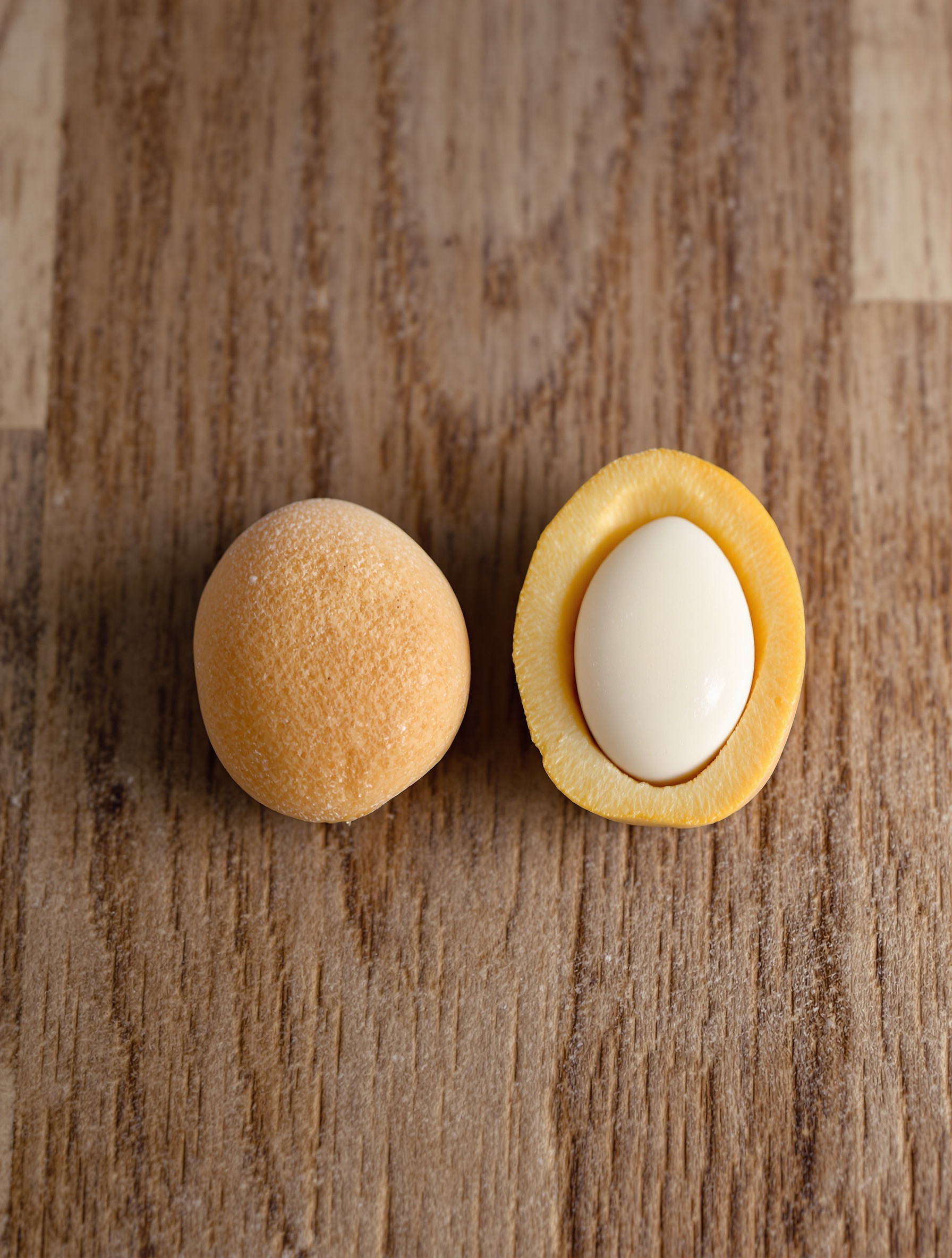 Noyaux d'abricot entiers et cassés prêts pour semis artisanaux