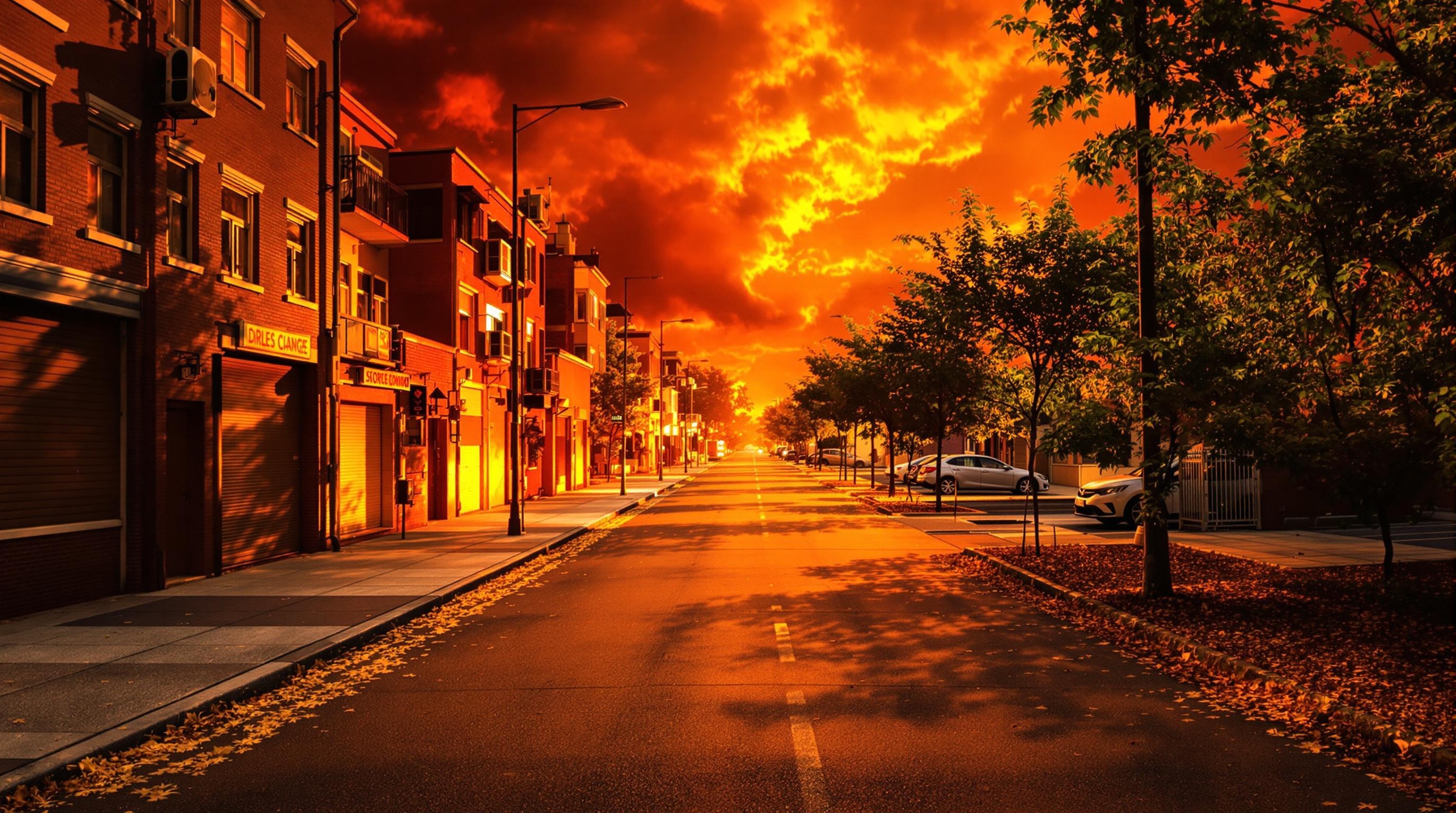 Ville bétonnée canicule absence végétalisation