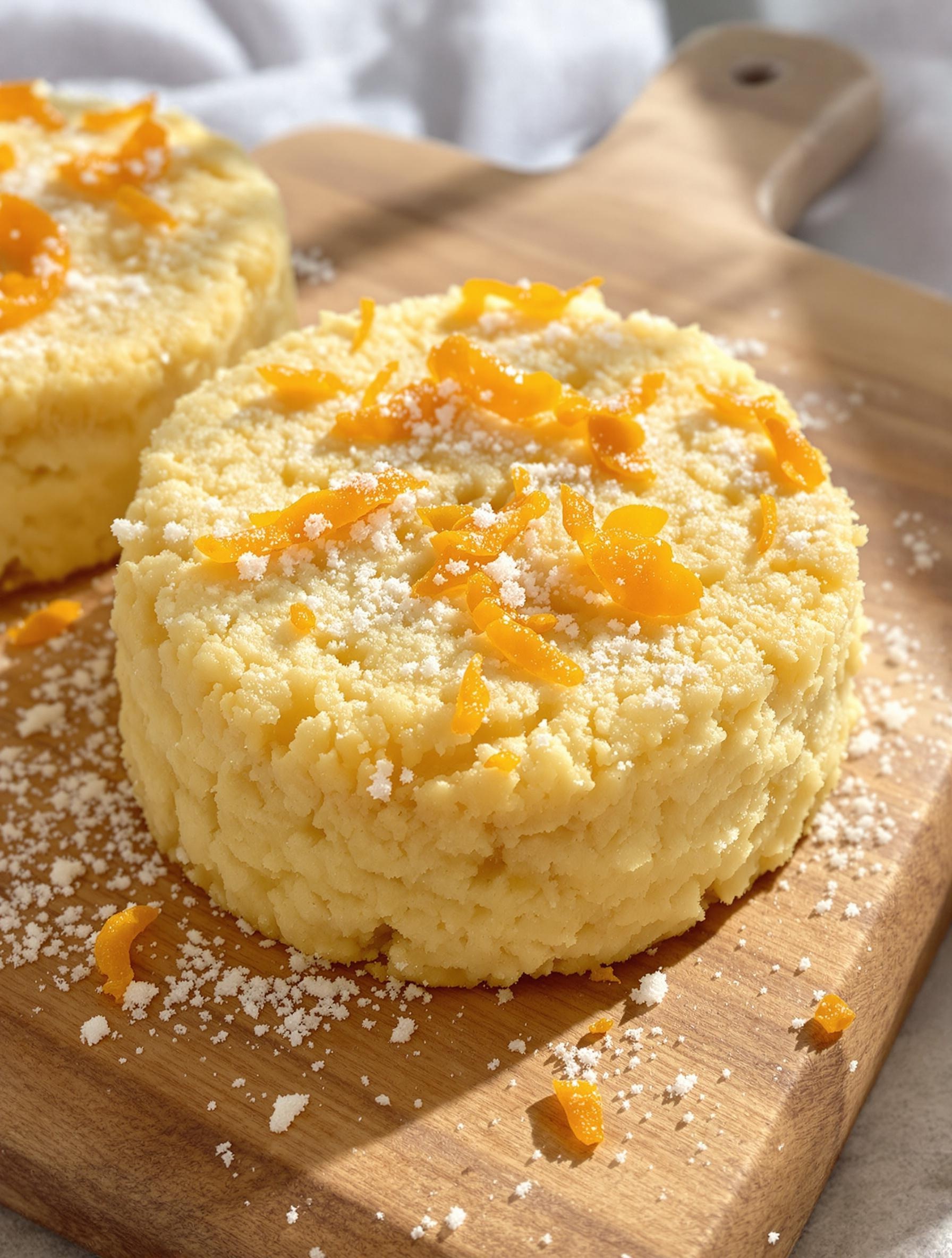 Sablé breton doré zeste orange artisanal